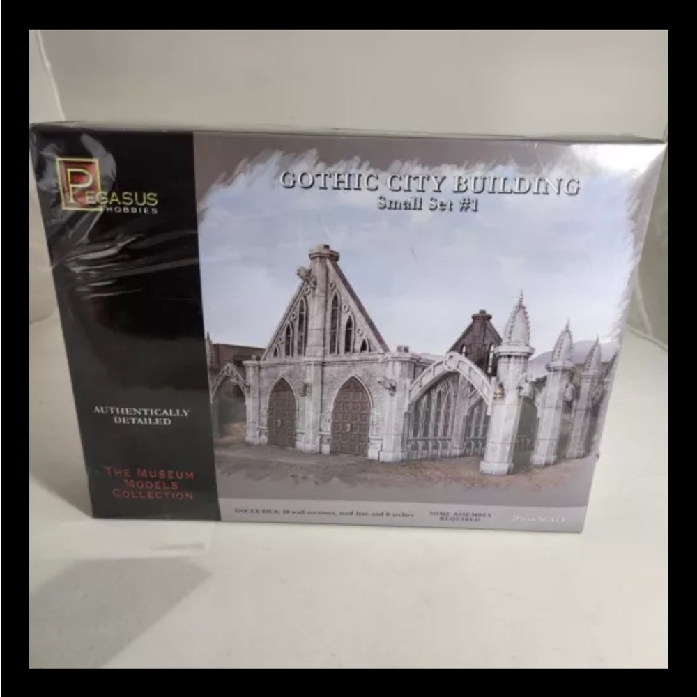 New Sealed Pegasus Hobbies Gothic City Building Small Set 1 Archways Museum Coll
